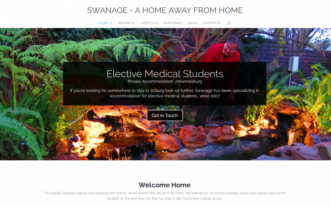 Screenshot of Swanage's Home Page